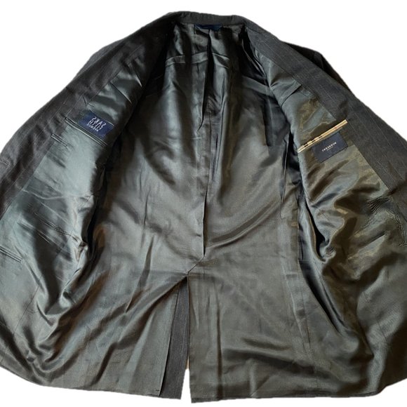 Burberry Mens suit Jacket Pinstripe 42R Wool - Picture 7 of 8